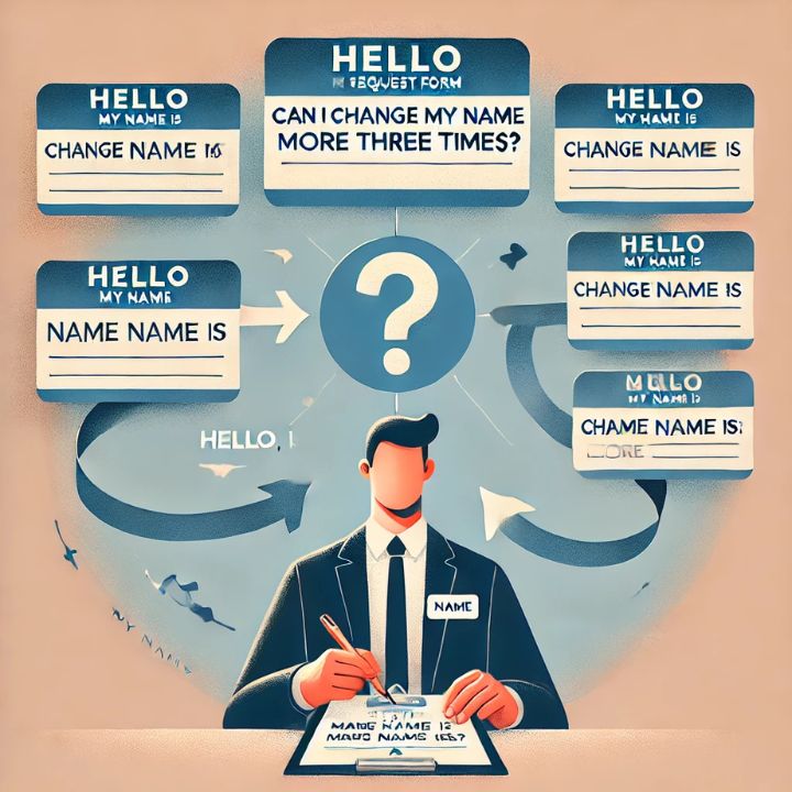 Can I change my name more than three times	