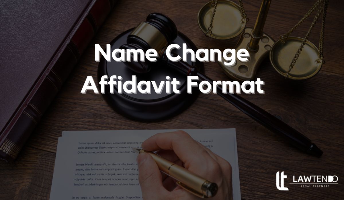 Name Change Affidavit Format