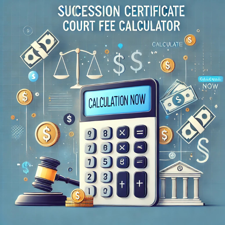 Succession Certificate Court Fee Calculator