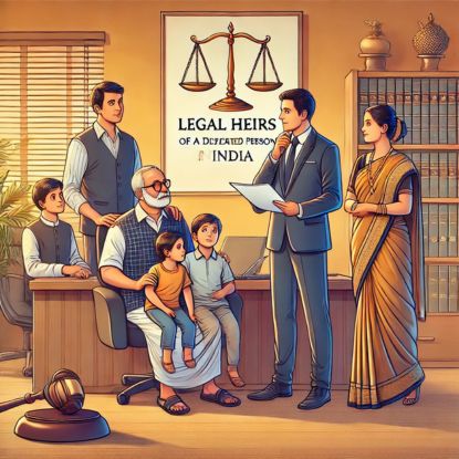 Who are the legal heirs of the deceased?